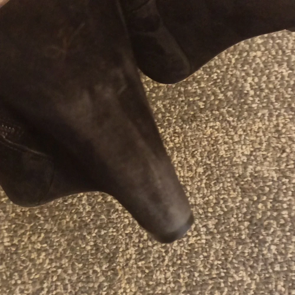 Coach Oakdale Size 10 Black Suede Ankle Boots